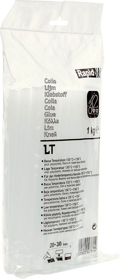 RAPID 12 x 190 мм, 1 кг, профессиональный, низкотемпературный клеевой стержень 40302781