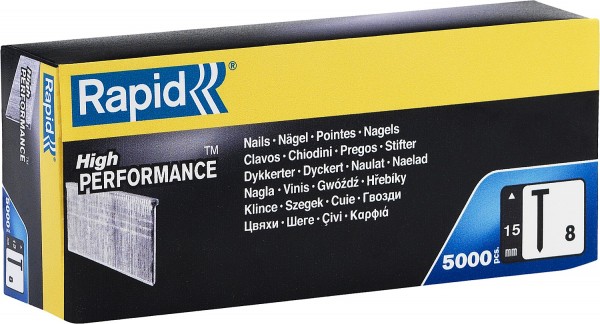 RAPID тип 300 (F / J / 47 / 8), 15 мм, 5000 шт, гвозди супертвердые, закаленные 40100532