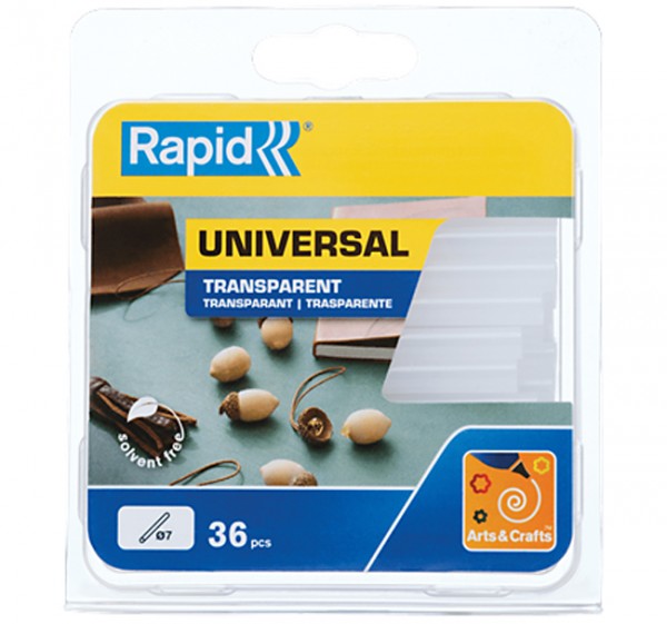 RAPID 36 шт., 7 x 65 мм, 125 г, универсальный клеевой стержень 40107350